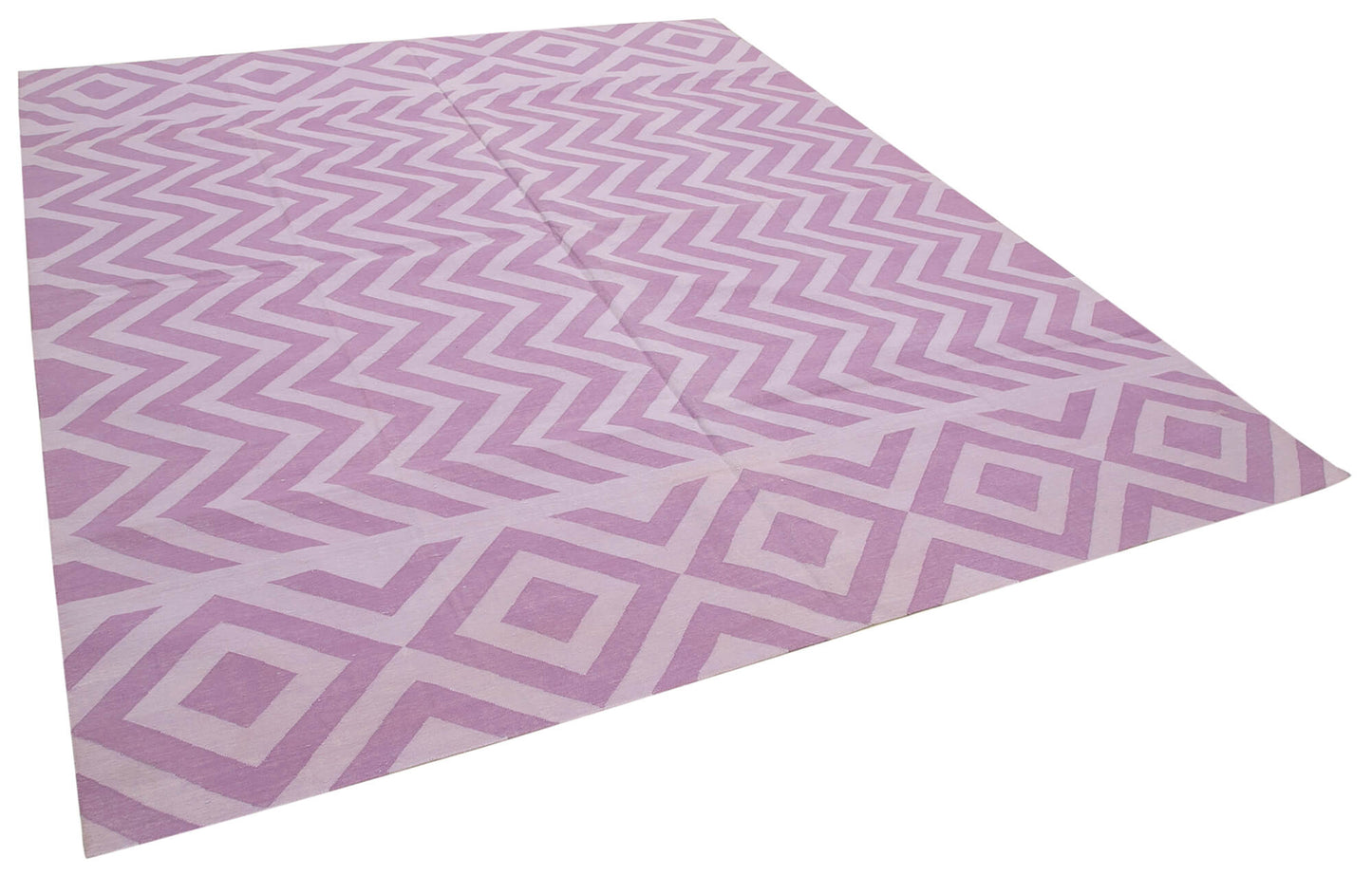 8x10 Purple Dhurrie Rug - 32493