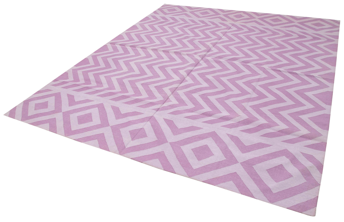 8x10 Purple Dhurrie Rug - 32493