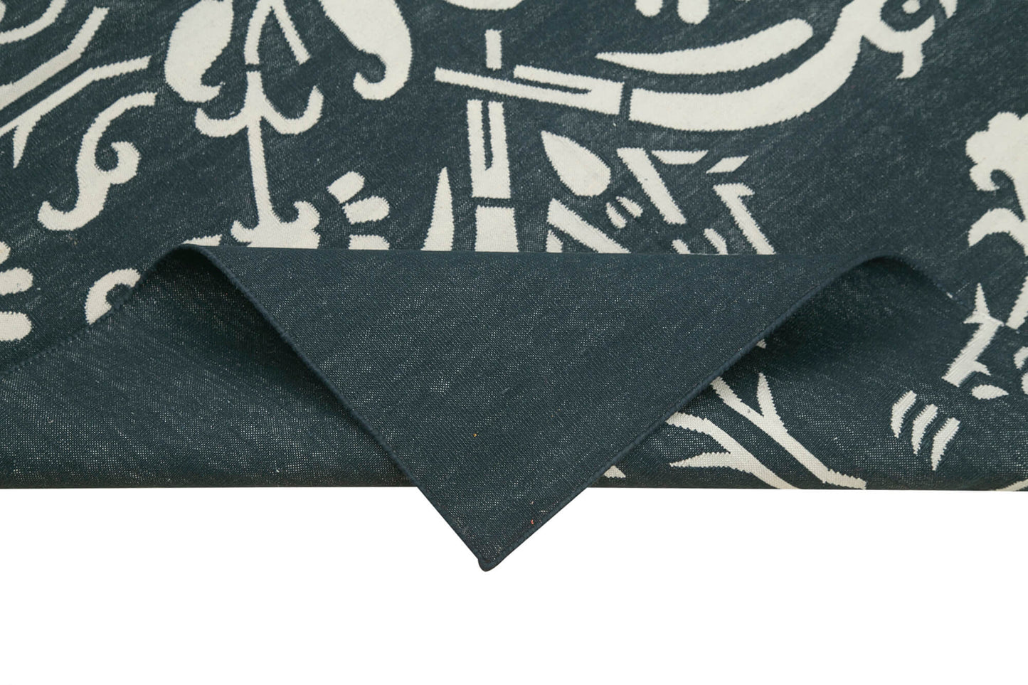 4x5 Black Dhurrie Rug - 32504