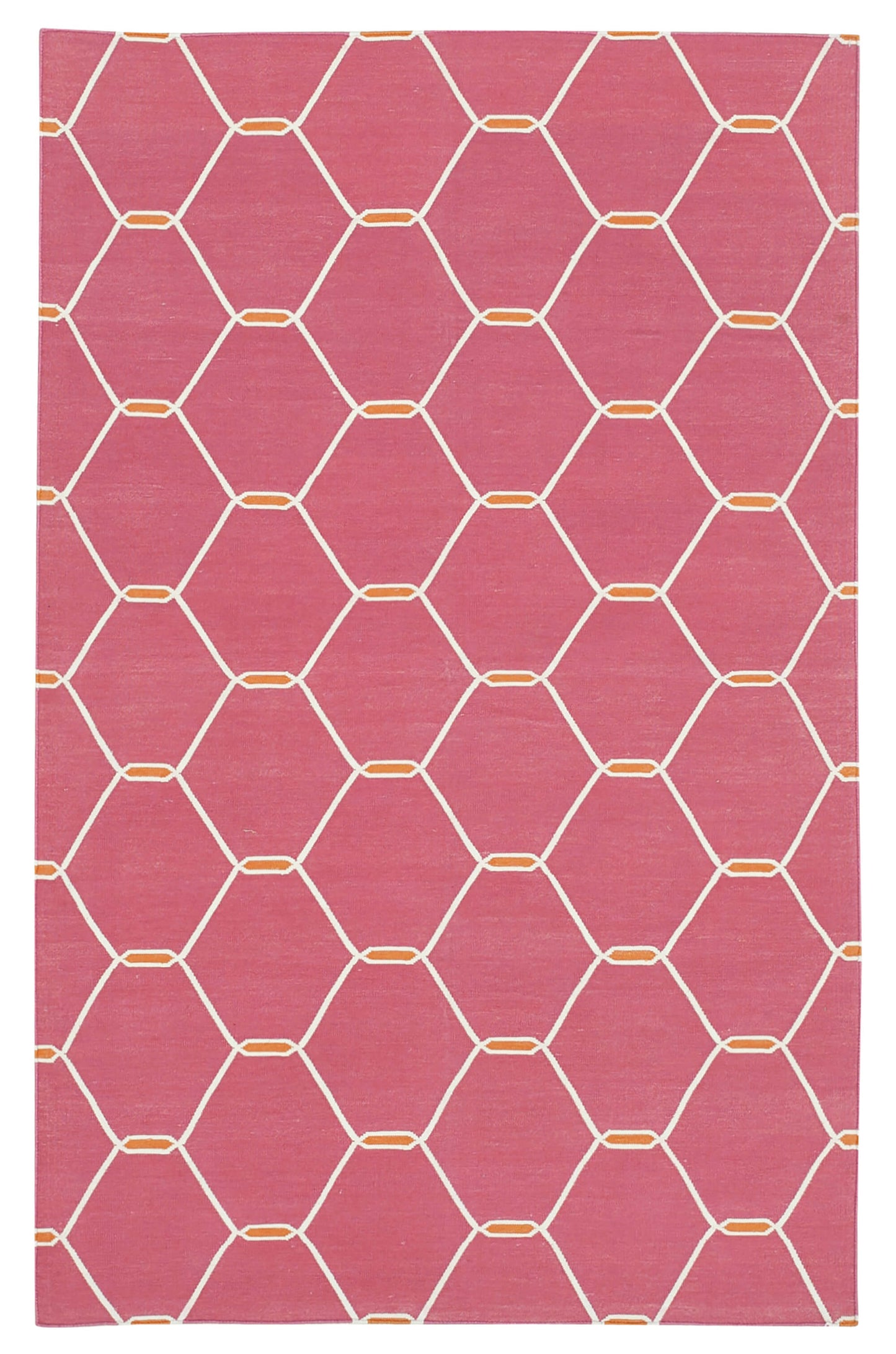 4x6 Pink Dhurrie Rug - 32513