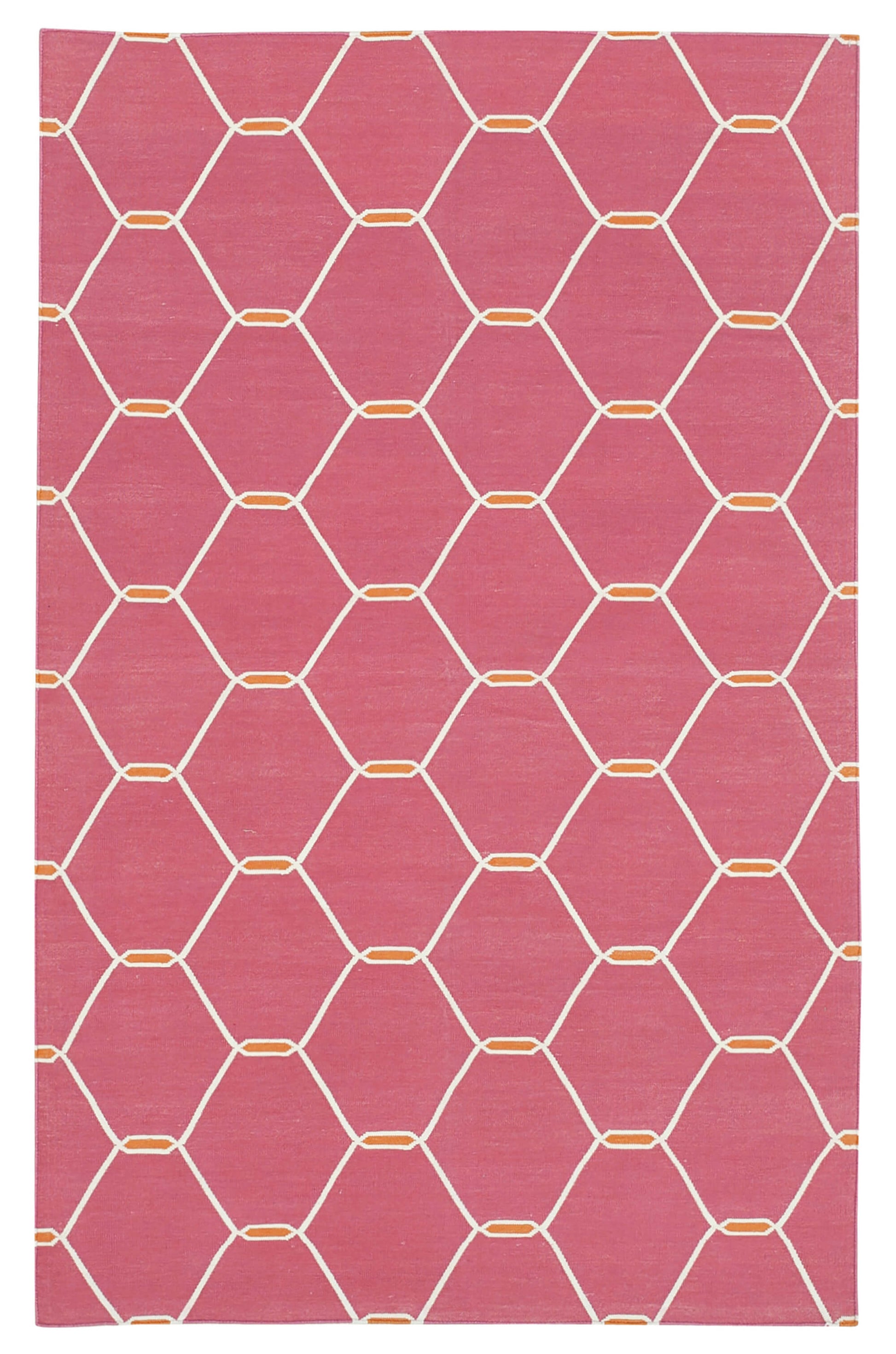 4x6 Pink Dhurrie Rug - 32513