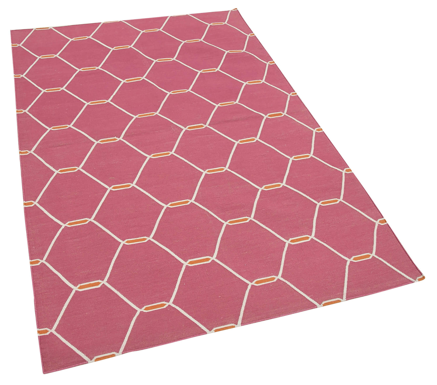 4x6 Pink Dhurrie Rug - 32513