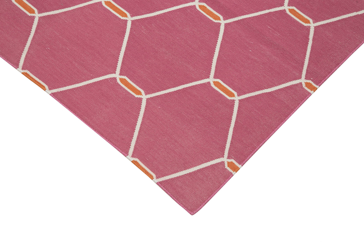 4x6 Pink Dhurrie Rug - 32513