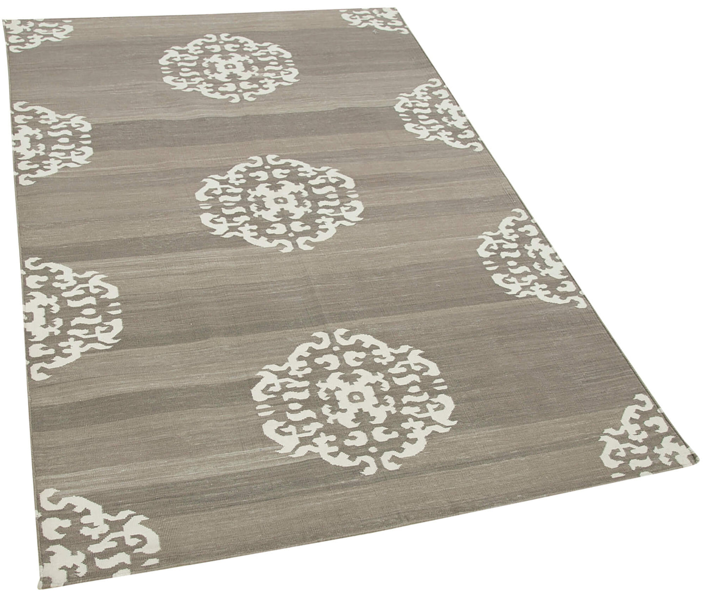 4x6 Beige Dhurrie Rug - 32514