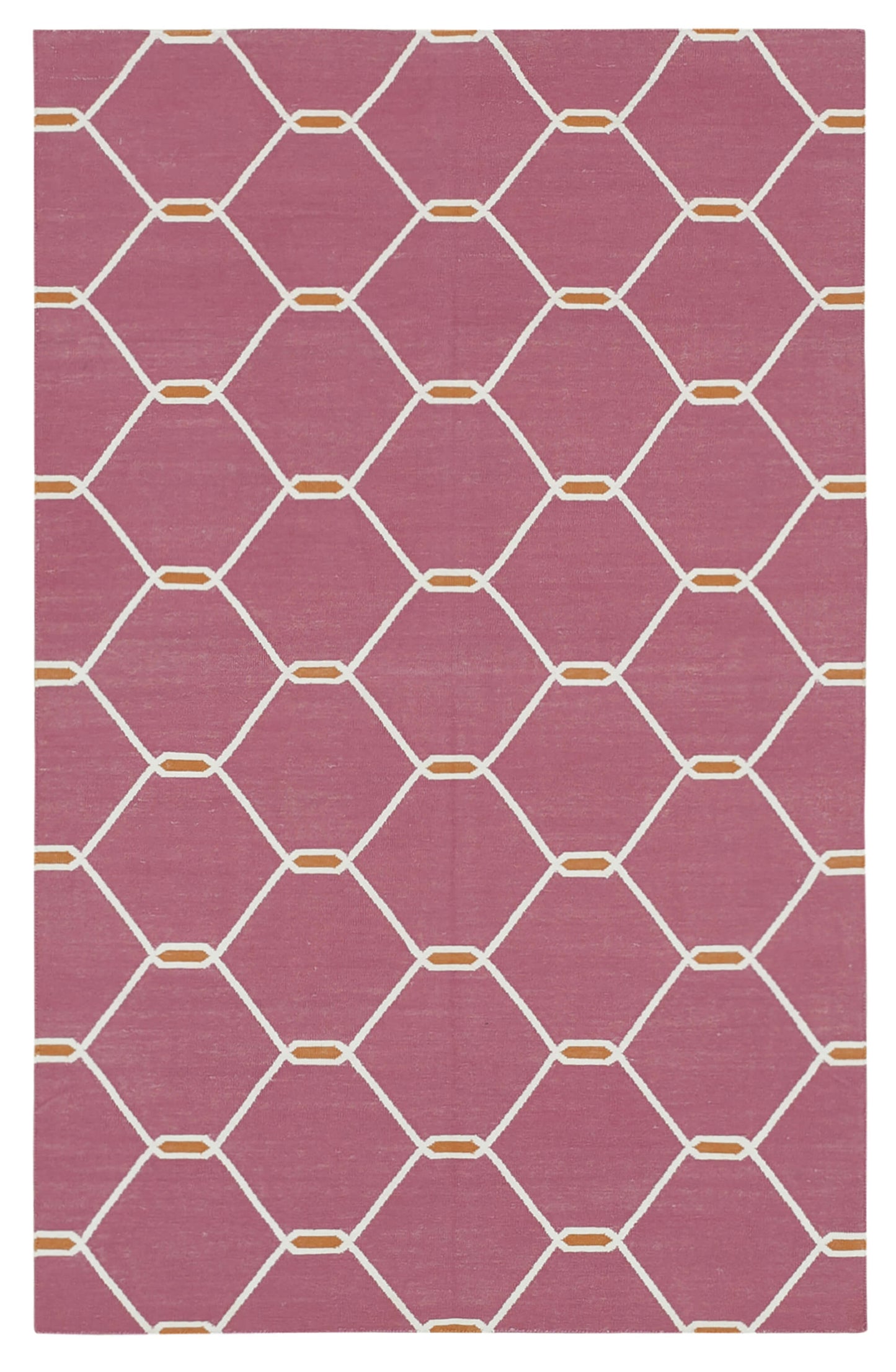 3x5 Fuchsia Dhurrie Rug - 32515