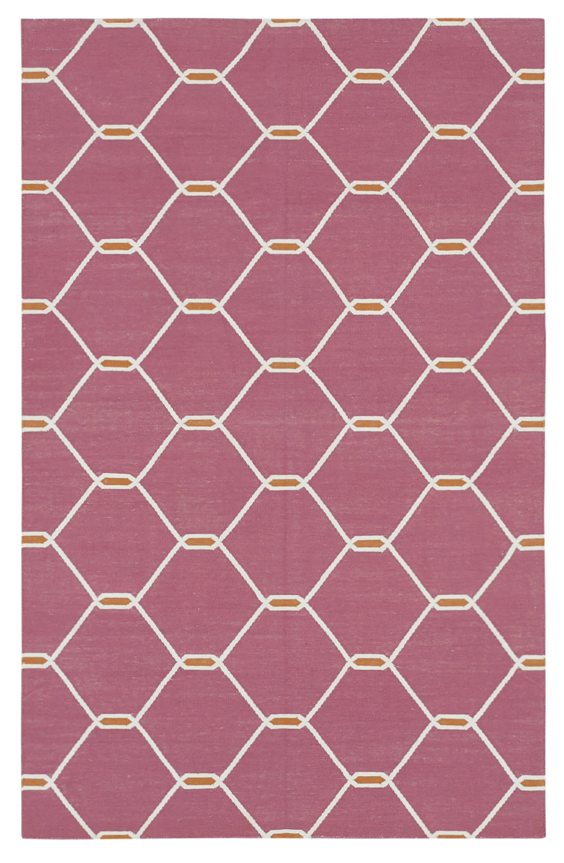 3x5 Fuchsia Dhurrie Rug - 32515