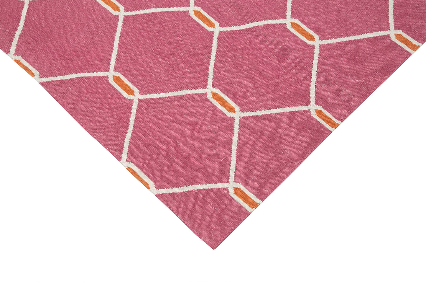 3x5 Fuchsia Dhurrie Rug - 32515