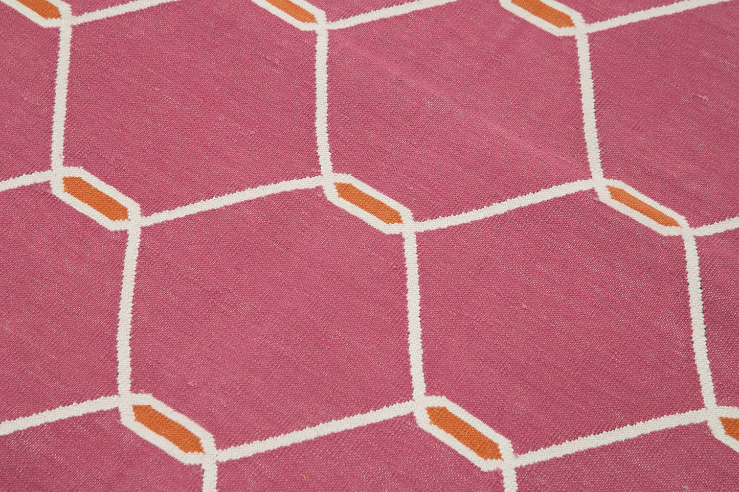 3x5 Fuchsia Dhurrie Rug - 32515