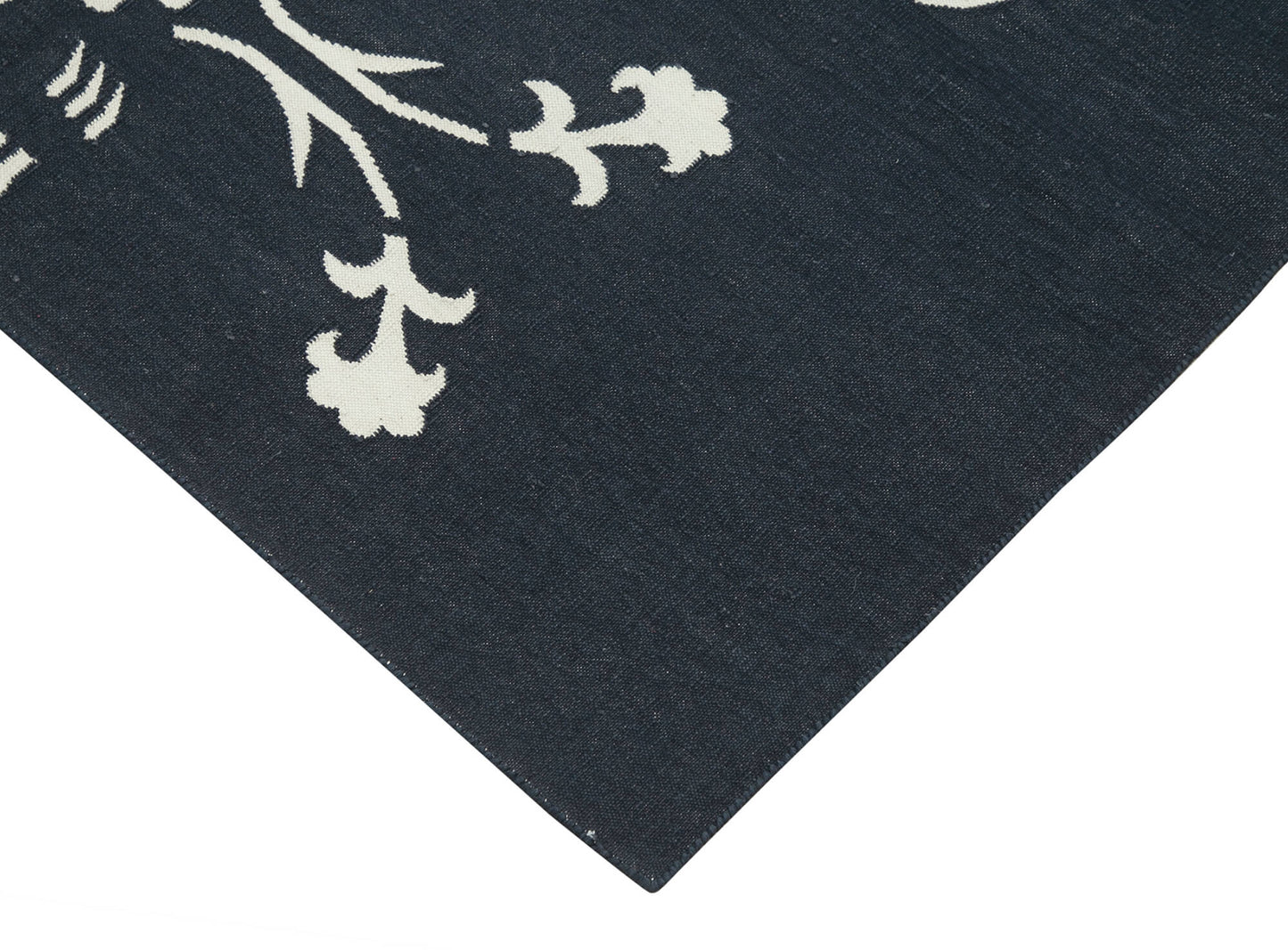 4x6 Black Dhurrie Rug - 32516