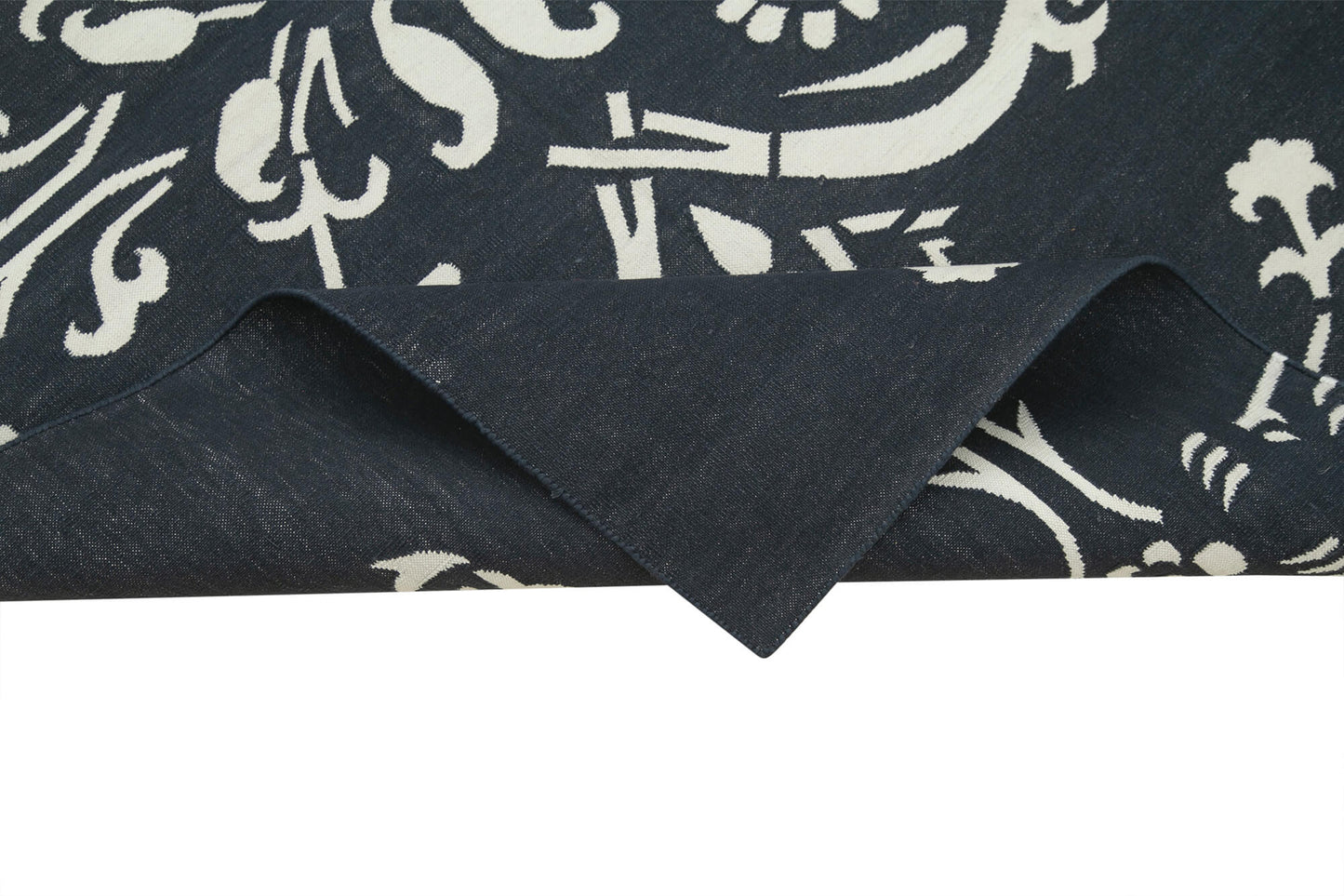 4x6 Black Dhurrie Rug - 32516