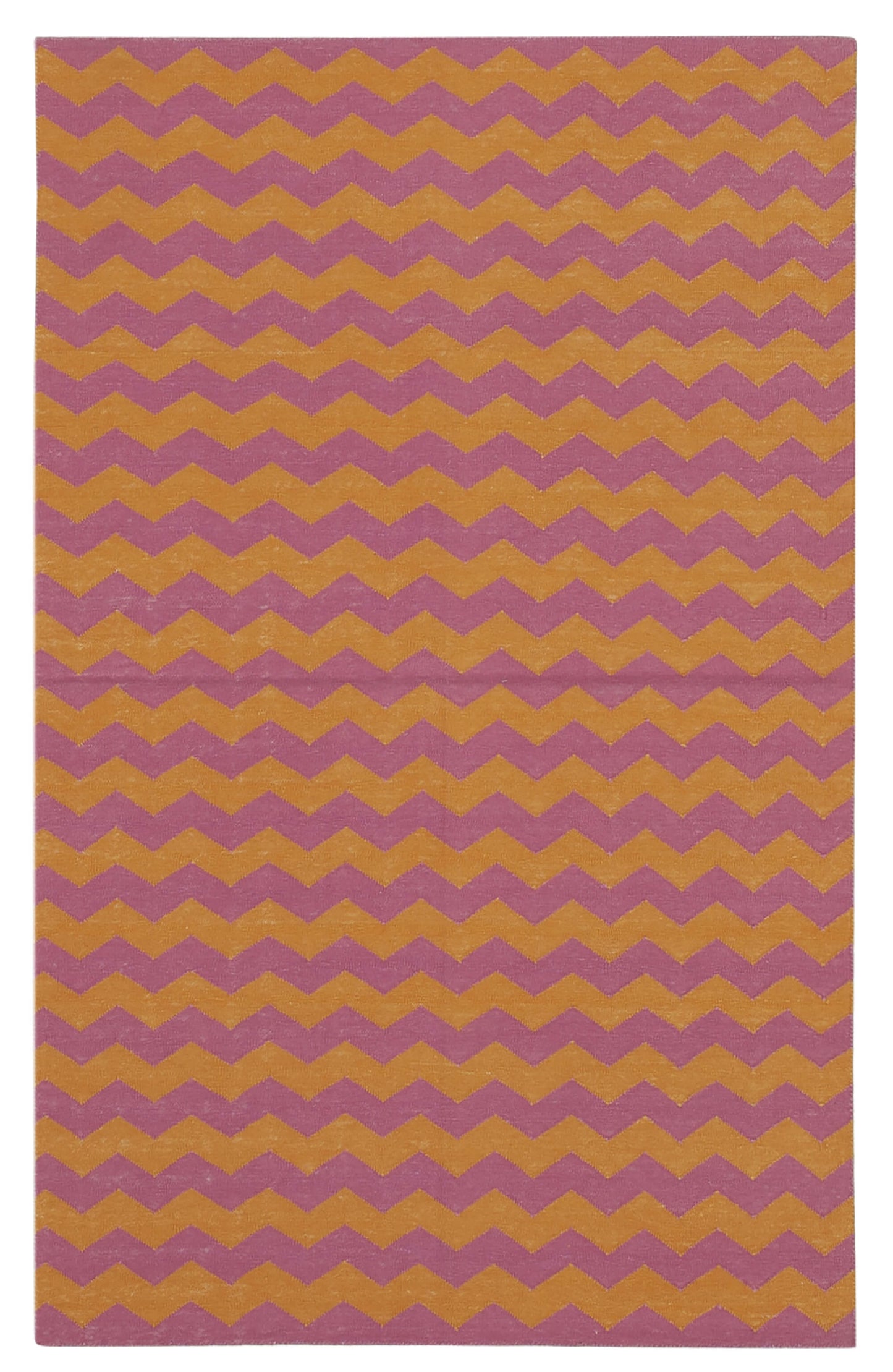 3x5 Orange Dhurrie Rug - 32527