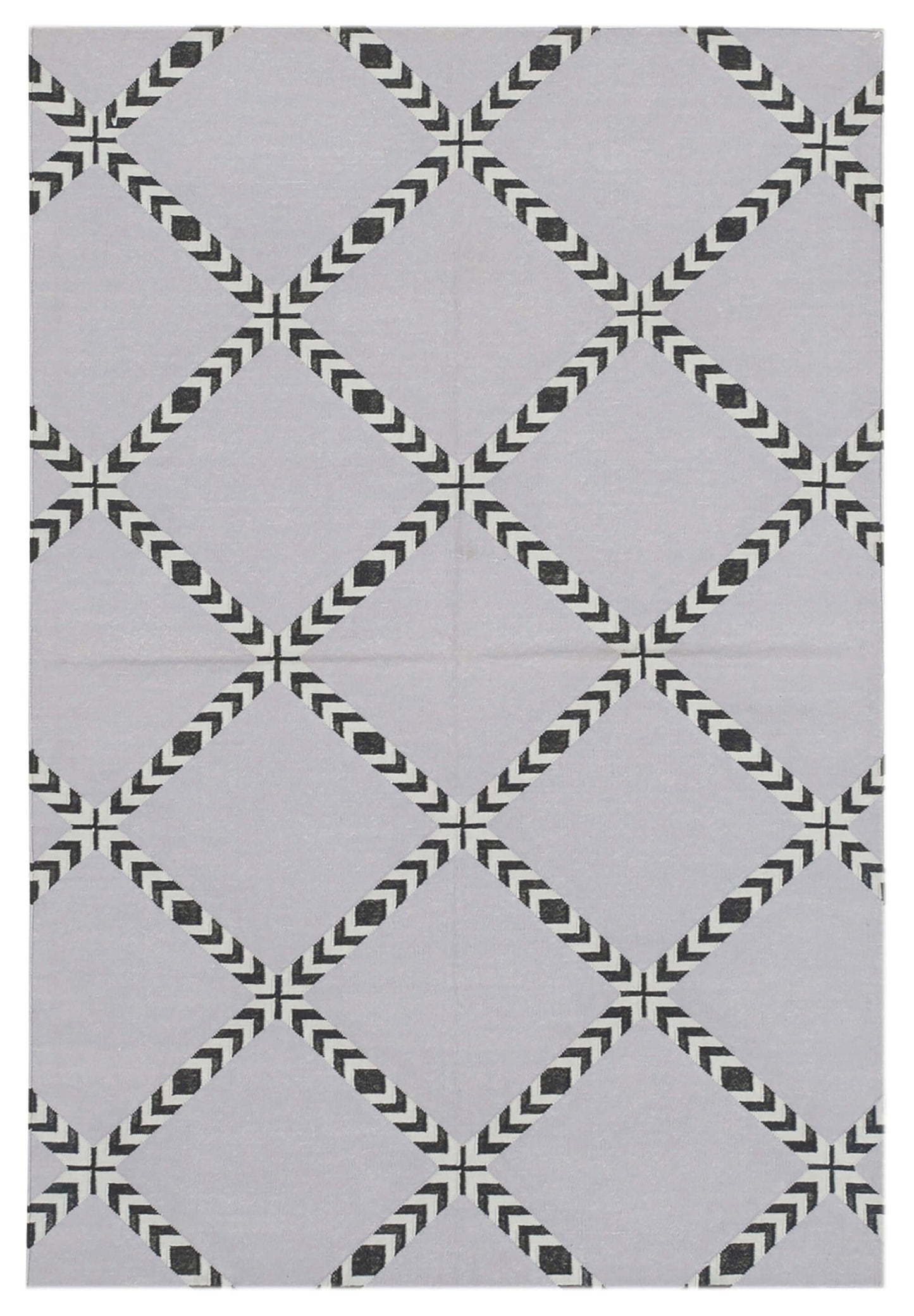 3x5 Black Dhurrie Rug - 32532