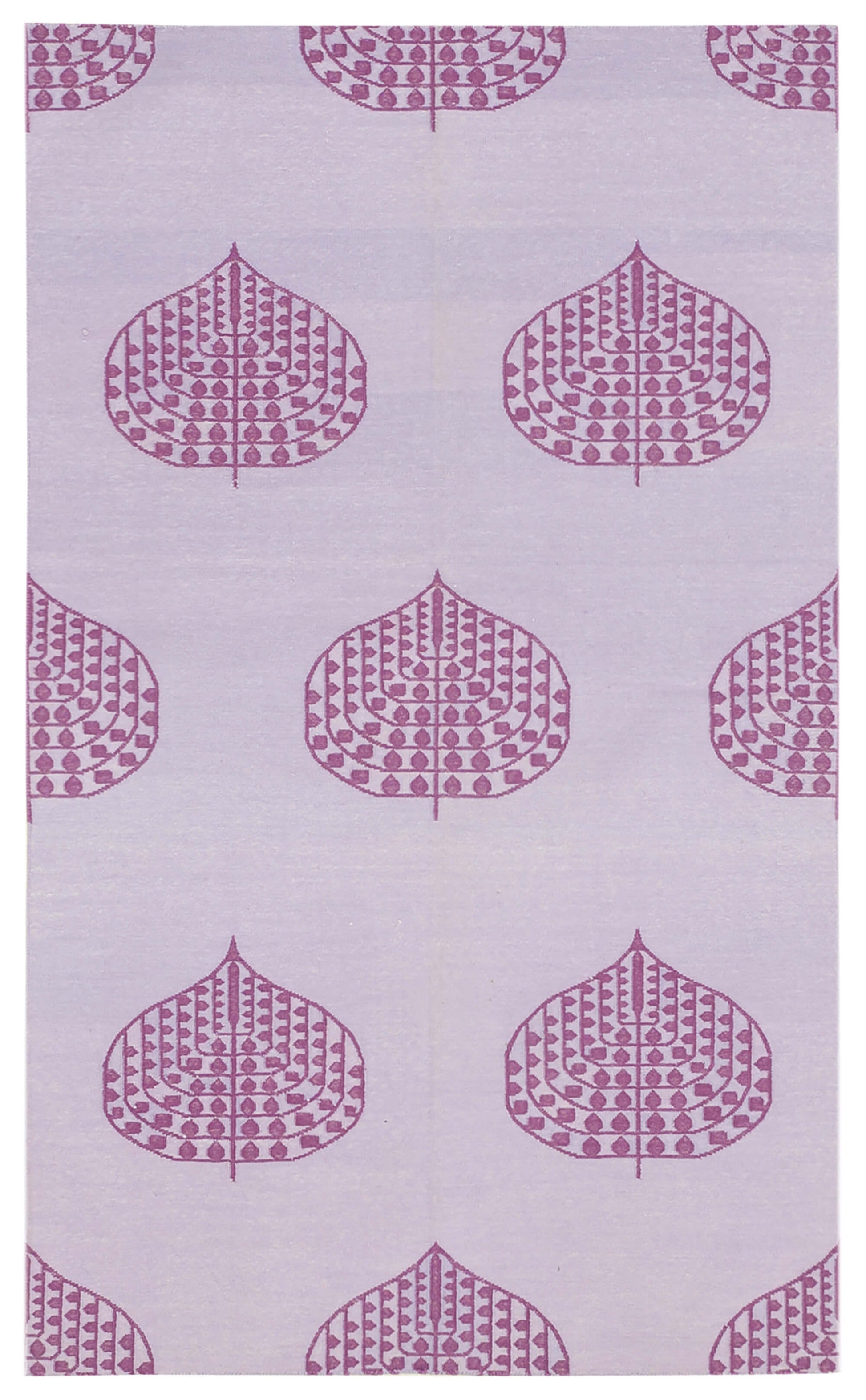 3x5 Fuchsia Dhurrie Rug - 32536