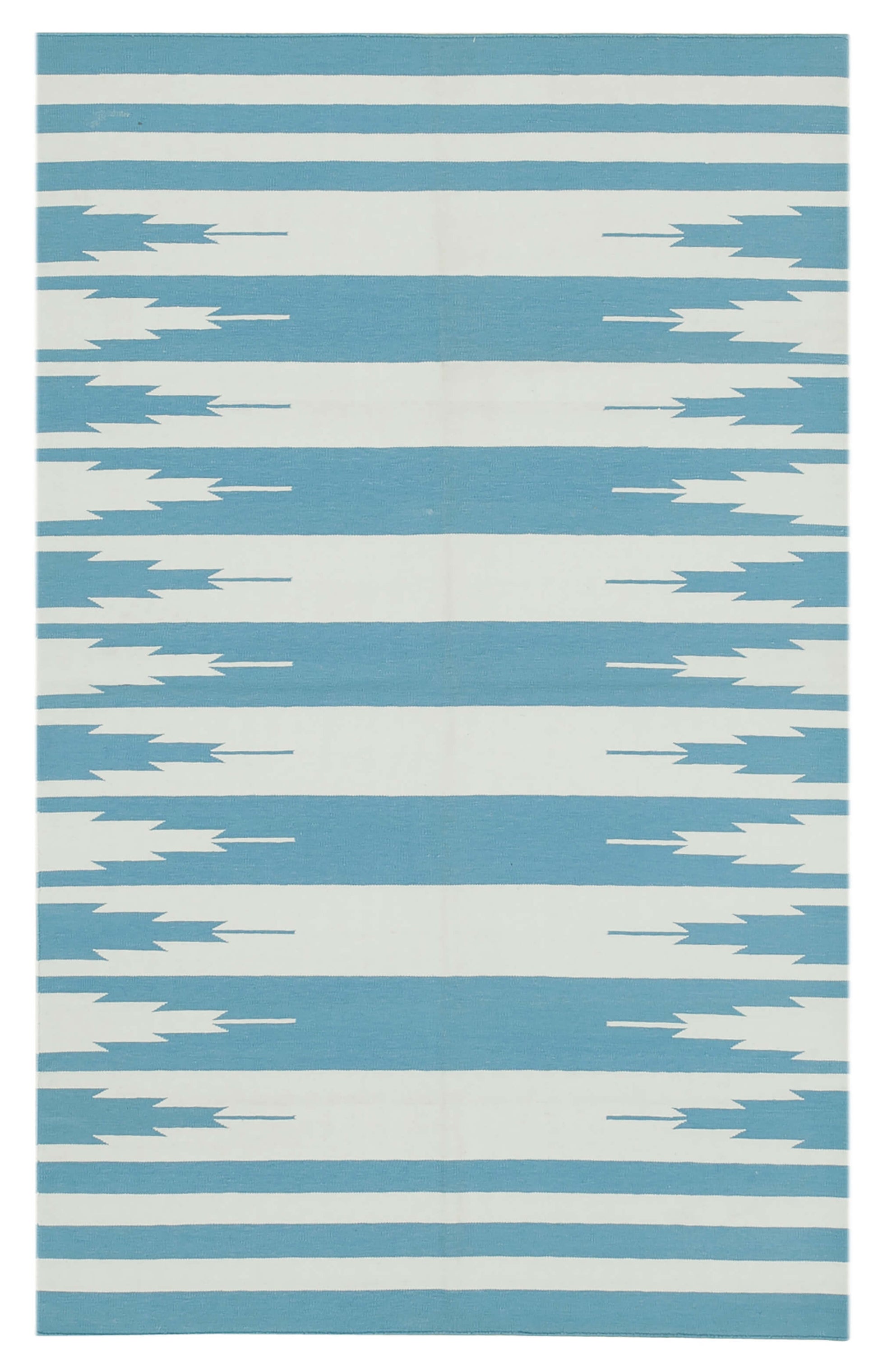 3x5 Turquoise Dhurrie Rug - 32538