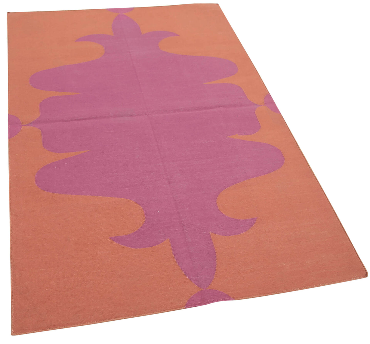 3x5 Fuchsia Dhurrie Rug - 32543