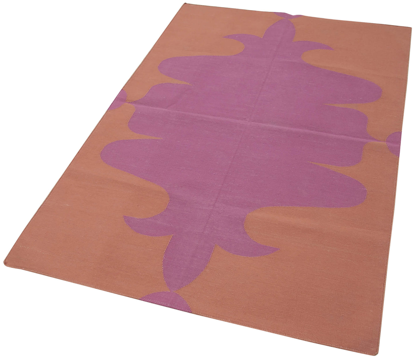 3x5 Fuchsia Dhurrie Rug - 32543