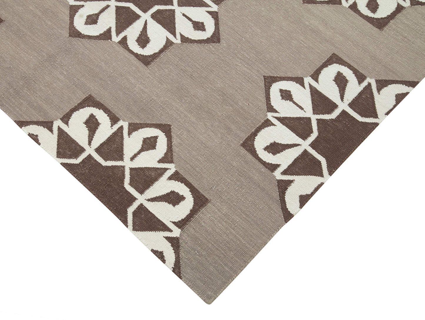 4x5 Brown Dhurrie Rug - 32544