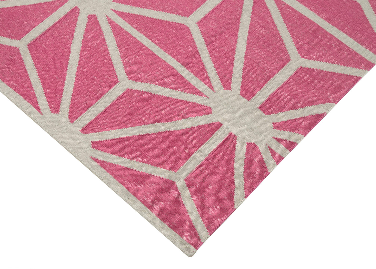 4x5 Fuchsia Dhurrie Rug - 32545