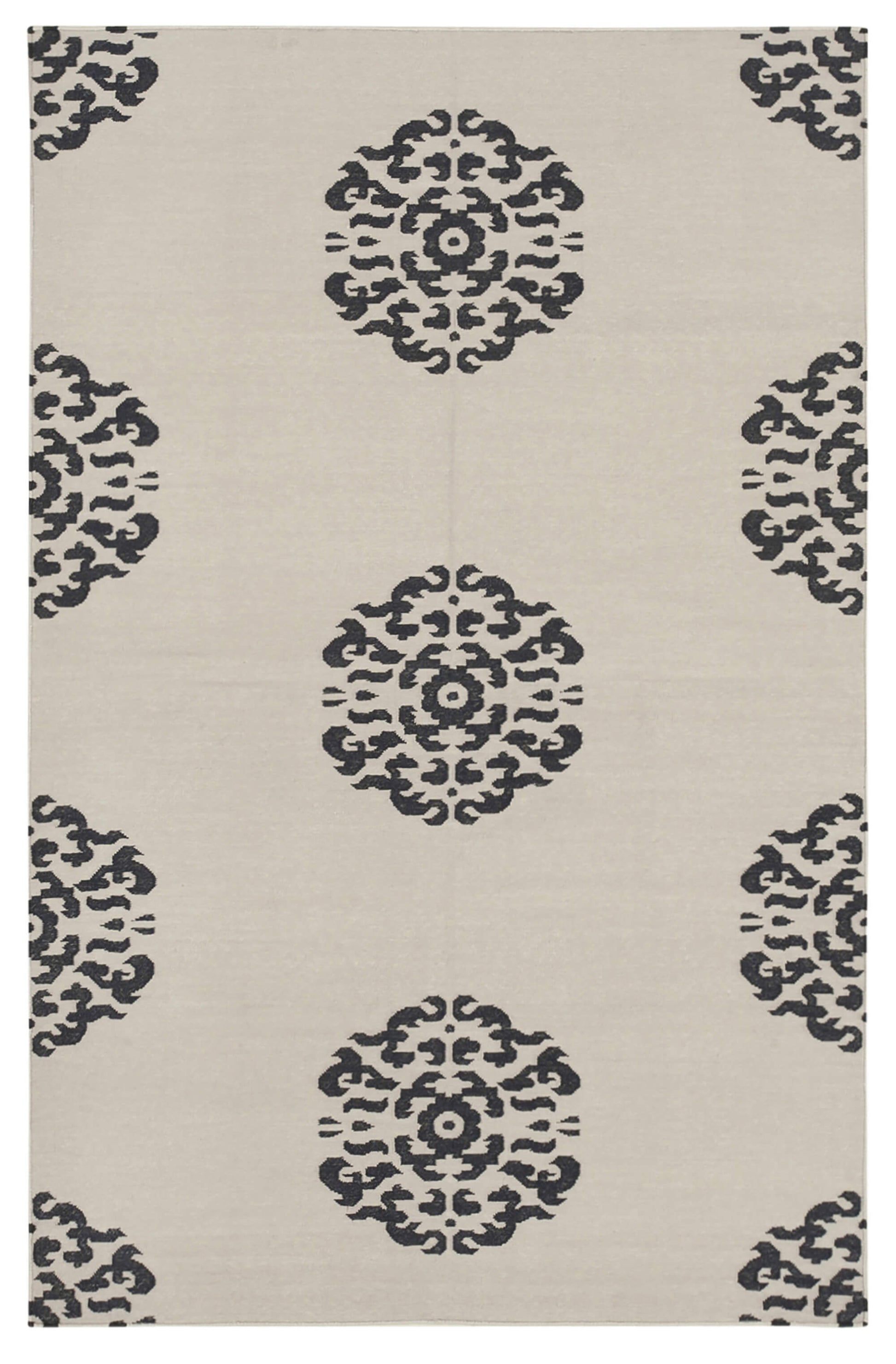 3x5 Black Dhurrie Rug - 32546