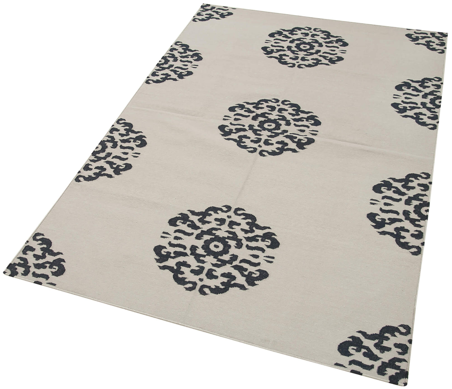 3x5 Black Dhurrie Rug - 32546