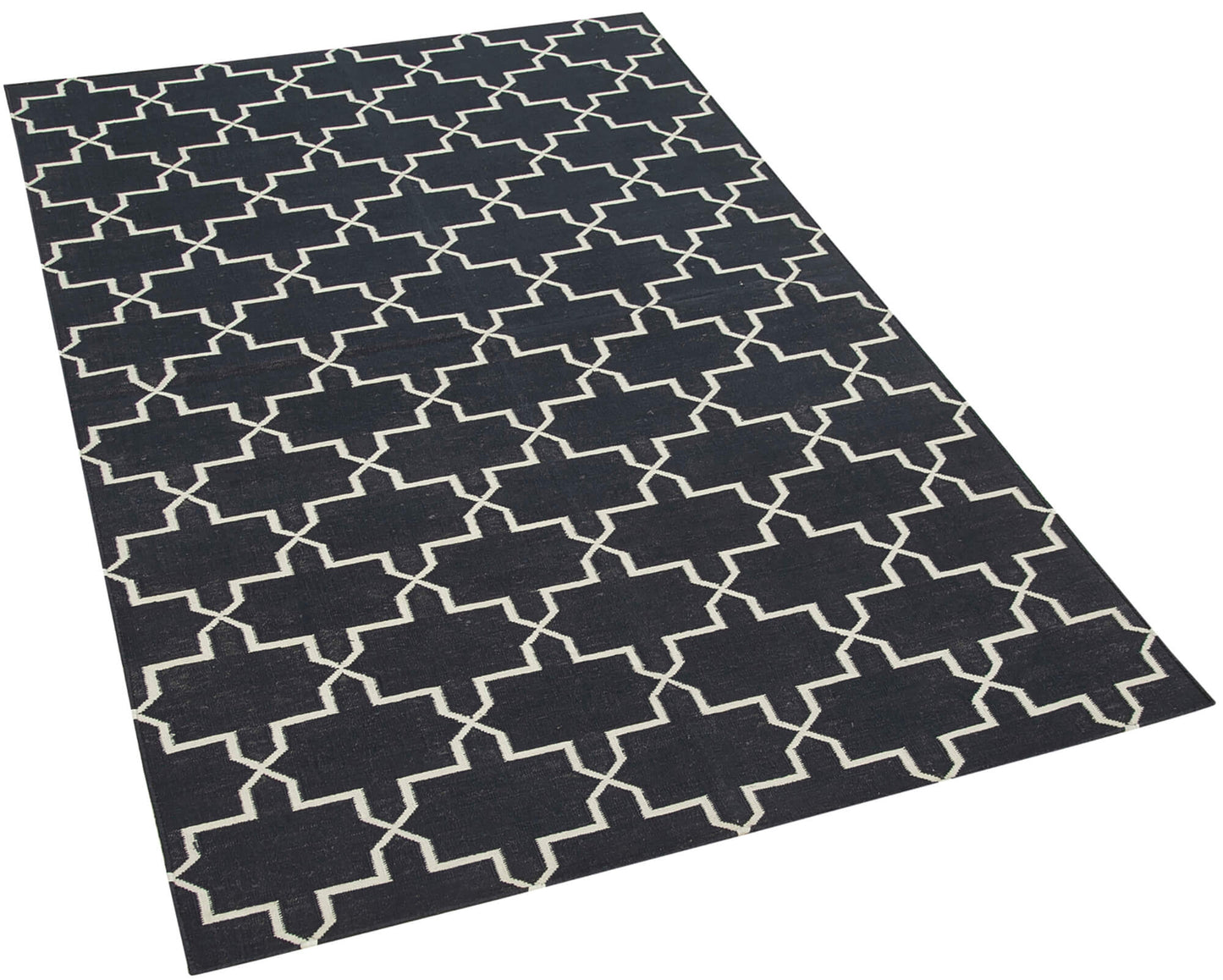 3x6 Black Dhurrie Rug - 32561