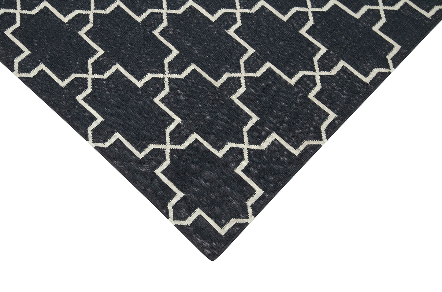 3x6 Black Dhurrie Rug - 32561