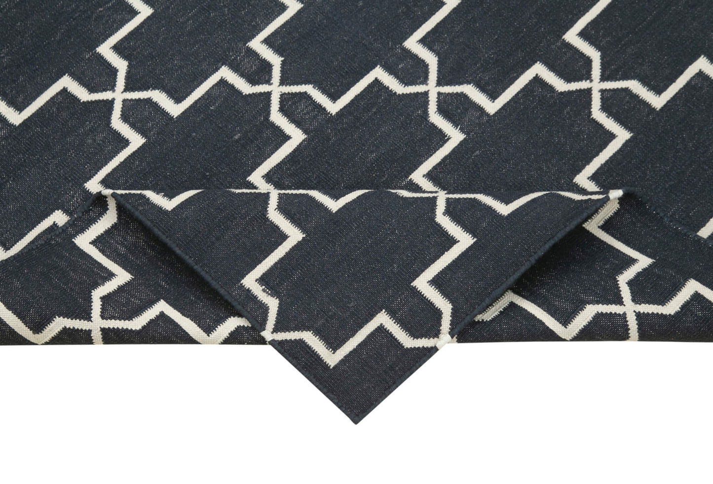 3x6 Black Dhurrie Rug - 32561