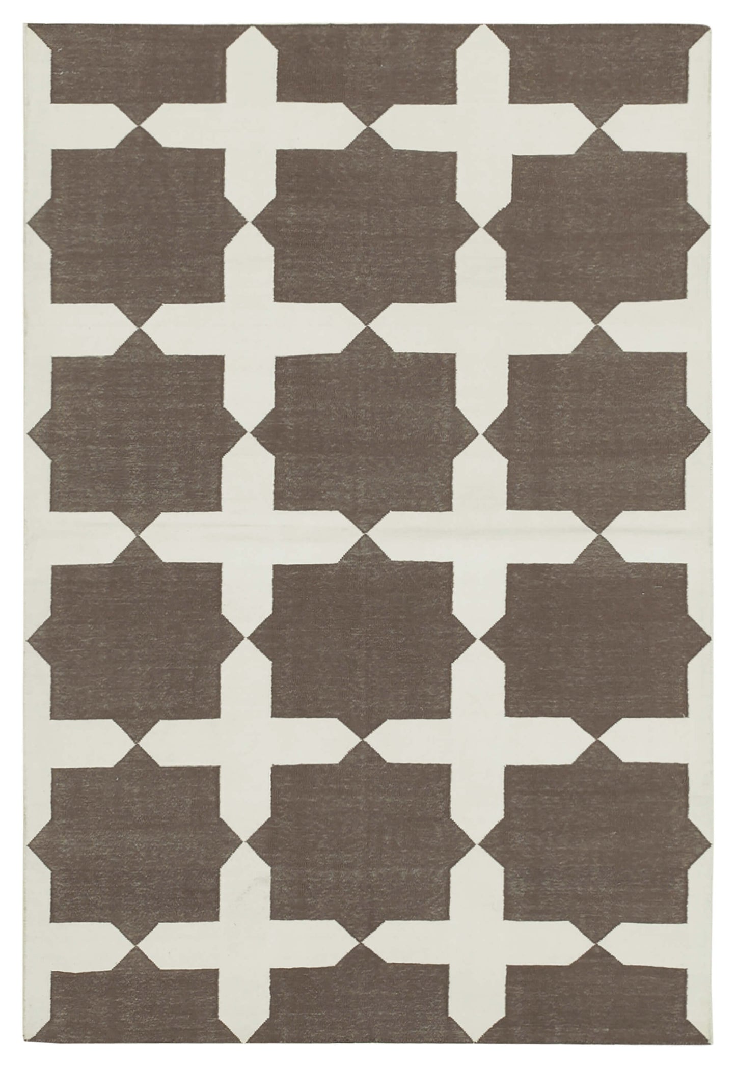 4x6 Brown Dhurrie Rug - 32563