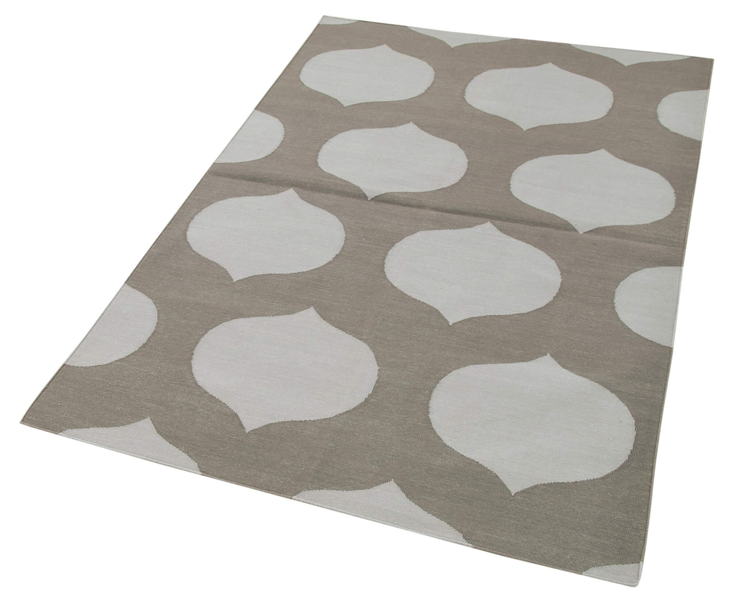 3x5 Grey Dhurrie Rug - 32569