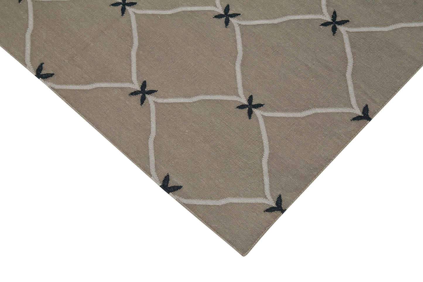 4x5 Grey Dhurrie Rug - 32570