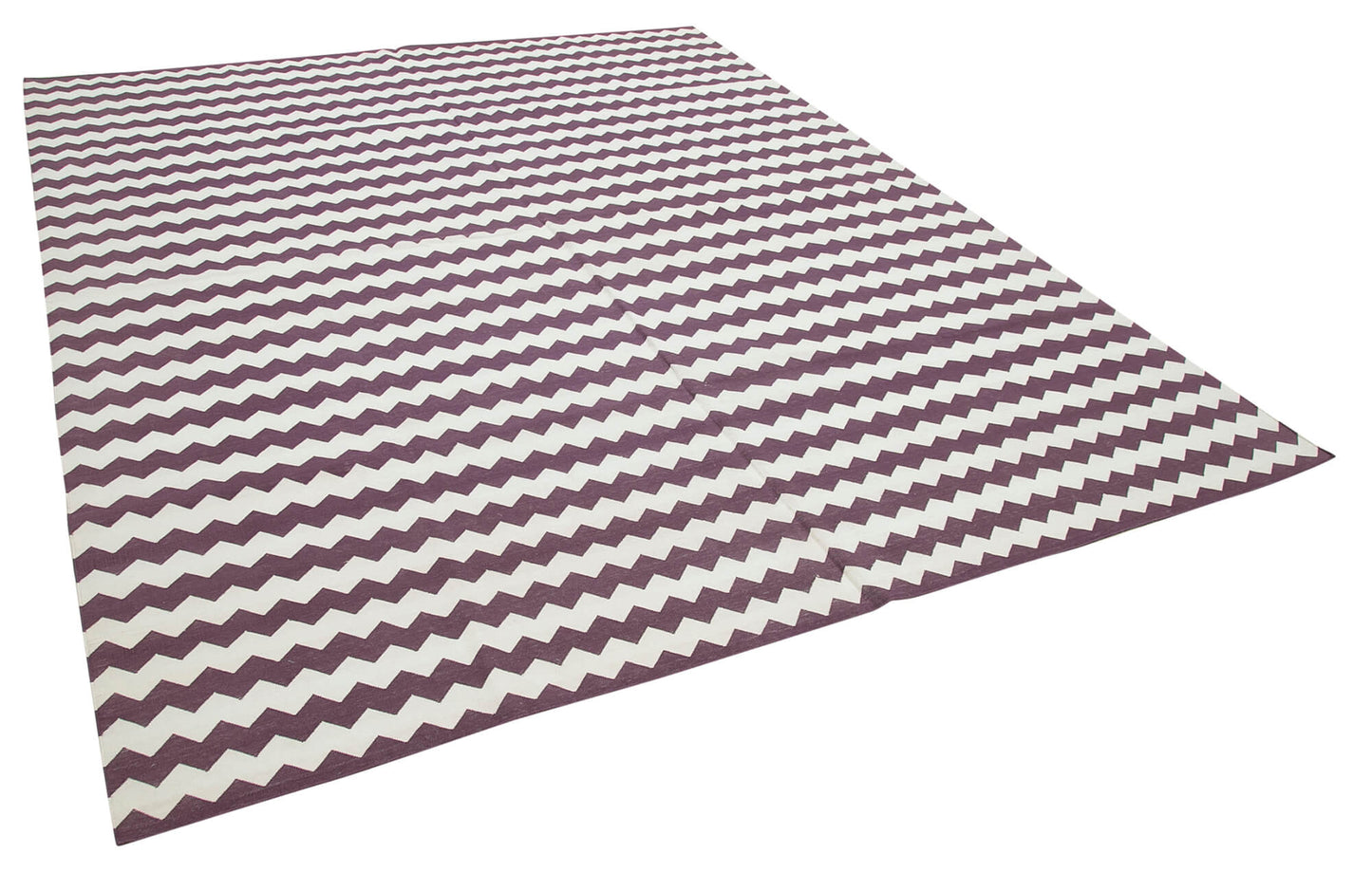 8x10 Purple Dhurrie Rug - 32574