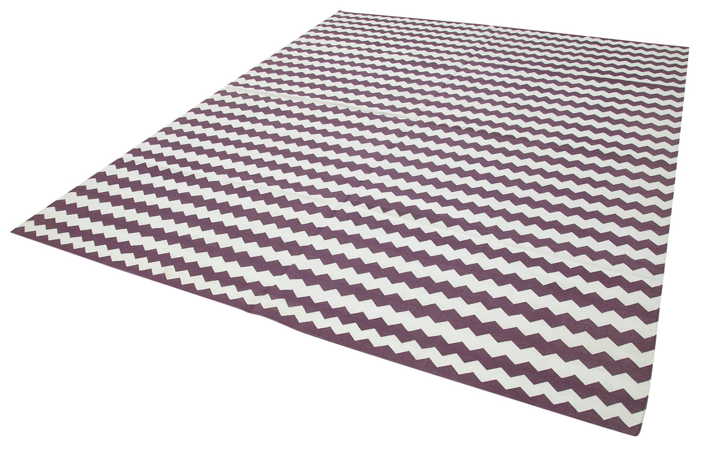 8x10 Purple Dhurrie Rug - 32574