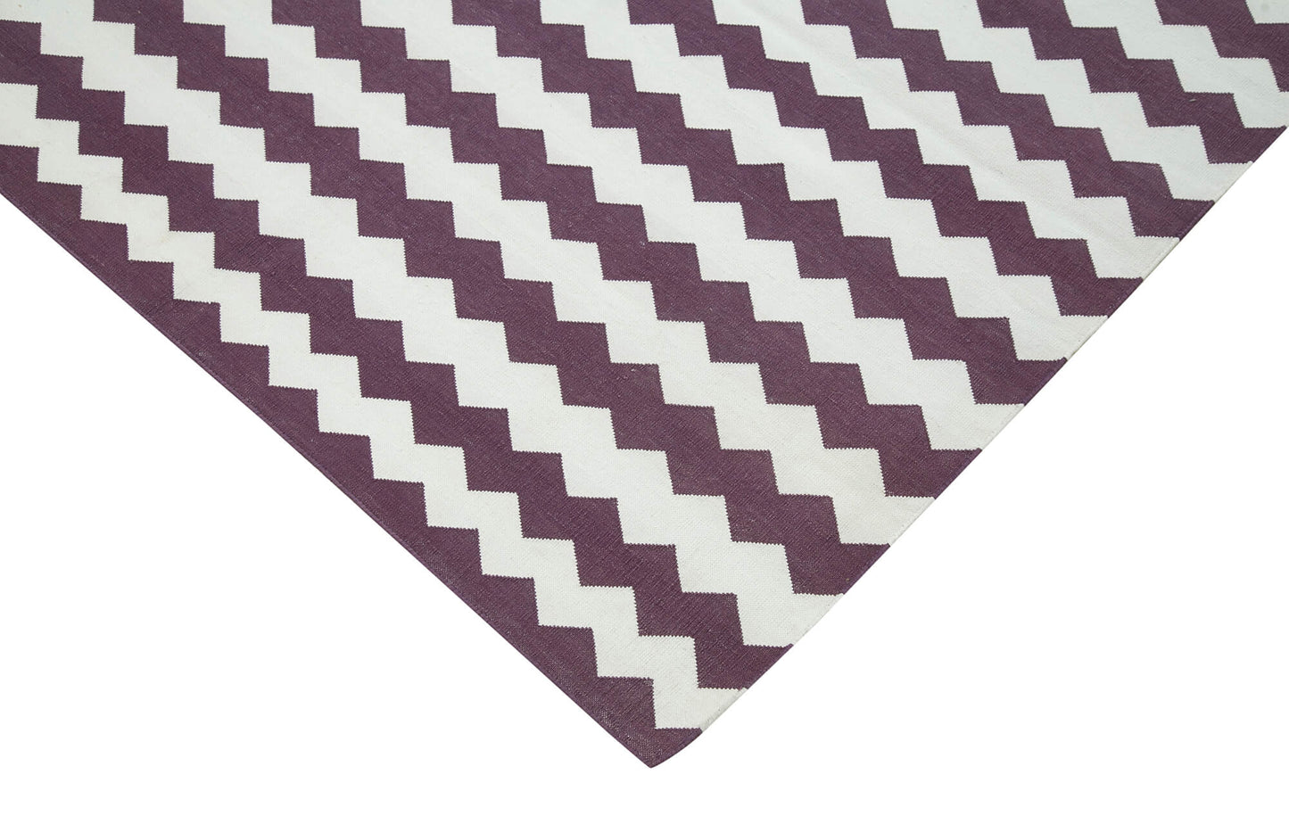 8x10 Purple Dhurrie Rug - 32574