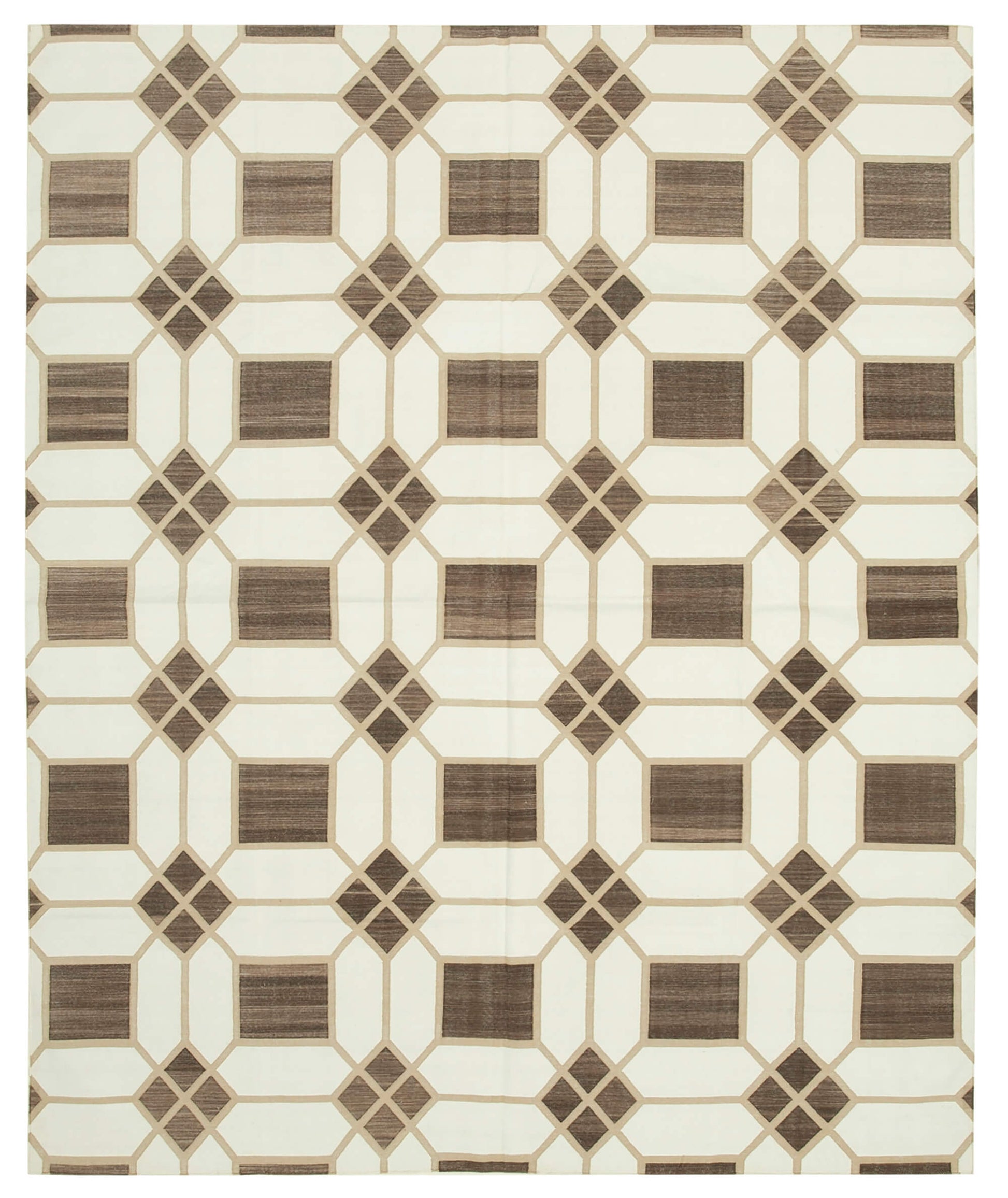 8x10 Brown Dhurrie Rug - 32576