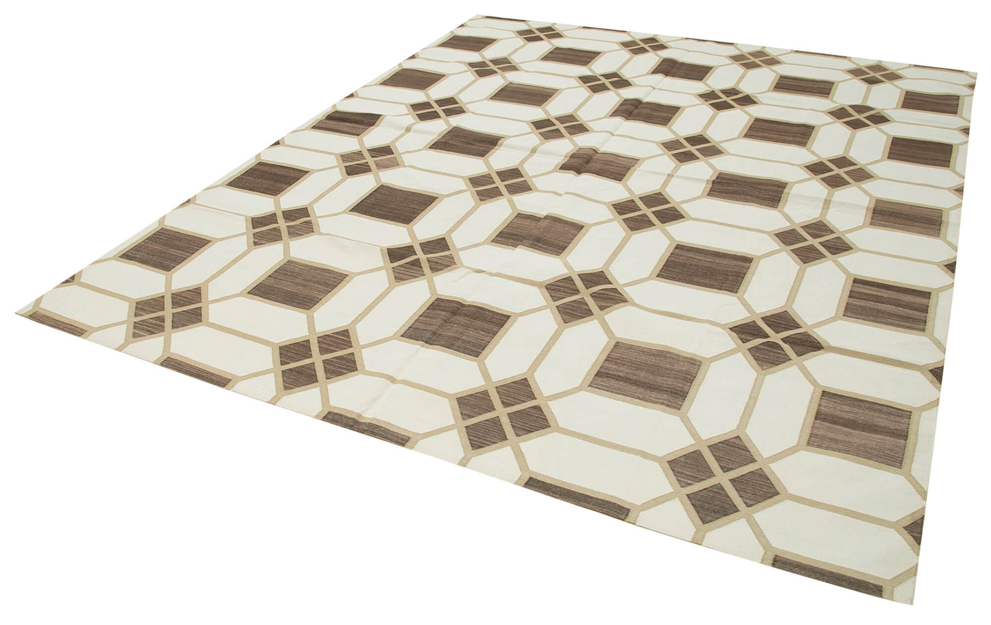 8x10 Brown Dhurrie Rug - 32576