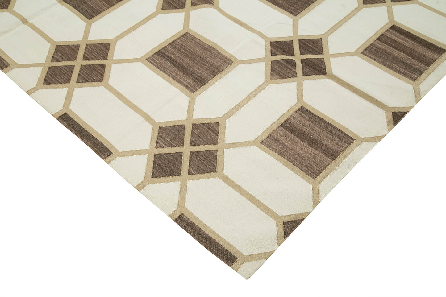 8x10 Brown Dhurrie Rug - 32576