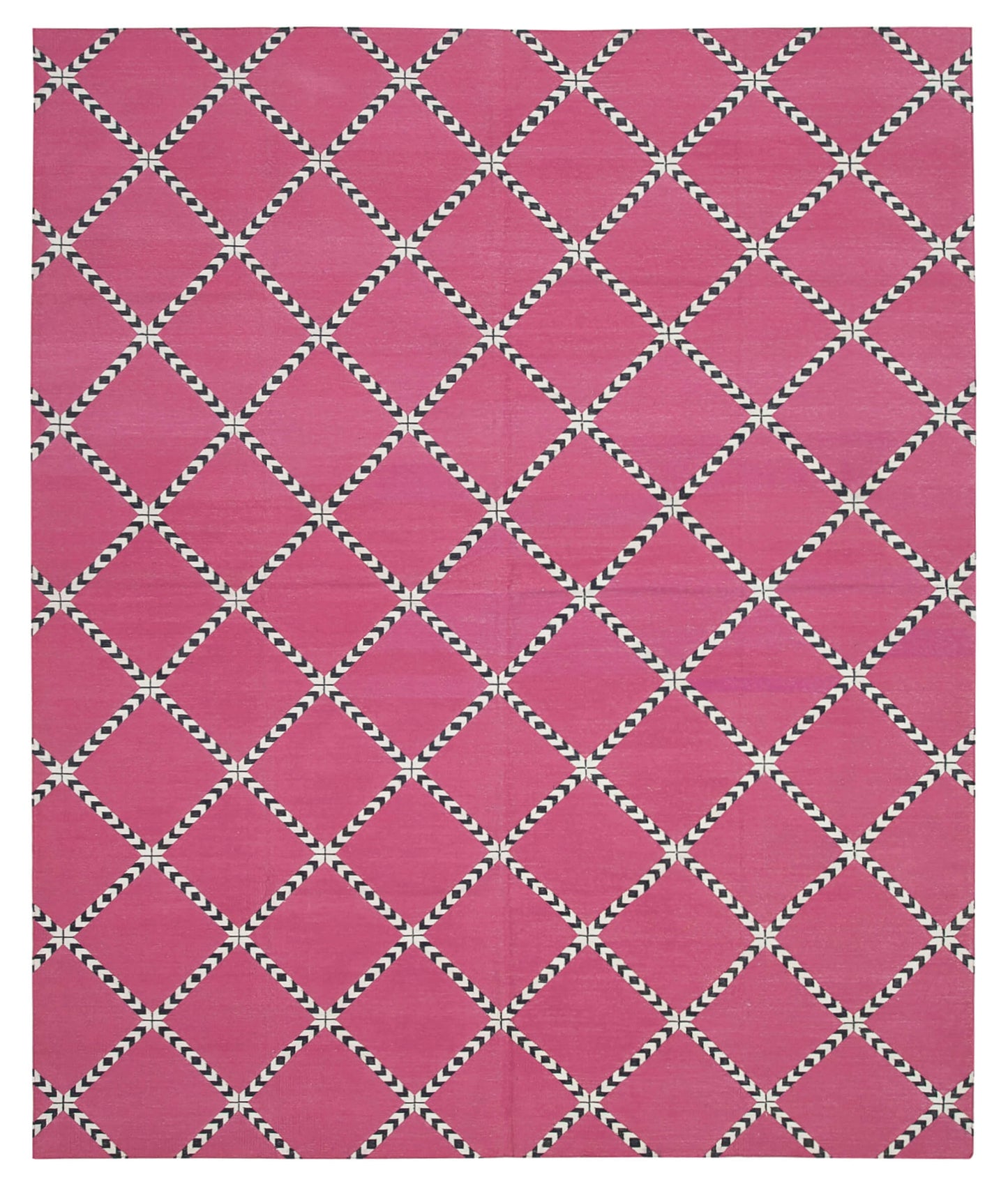 8x10 Pink Dhurrie Rug - 32577