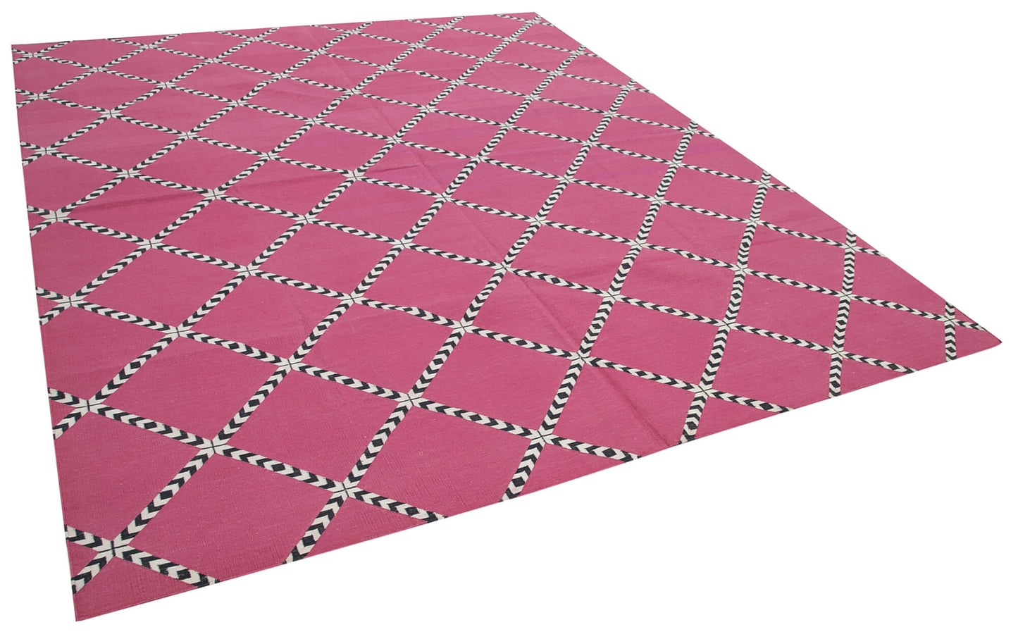 8x10 Pink Dhurrie Rug - 32577