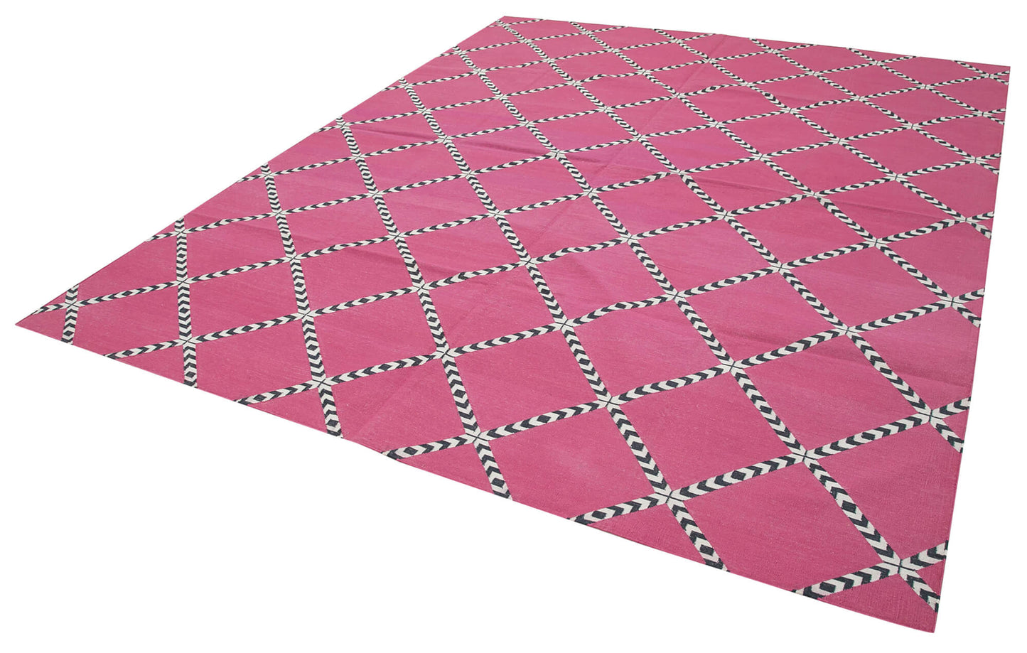 8x10 Pink Dhurrie Rug - 32577