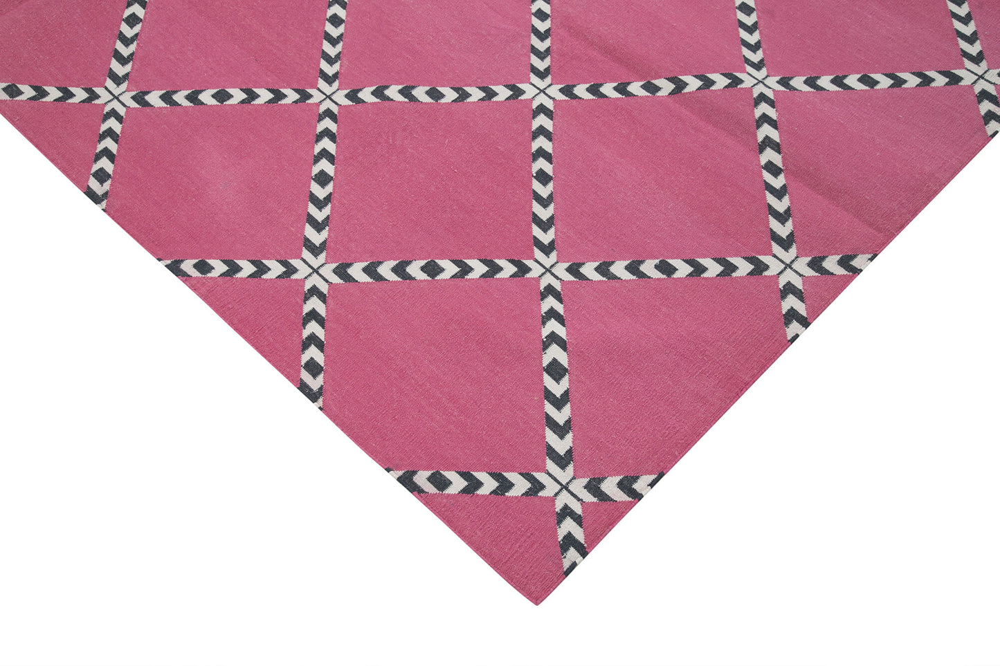 8x10 Pink Dhurrie Rug - 32577