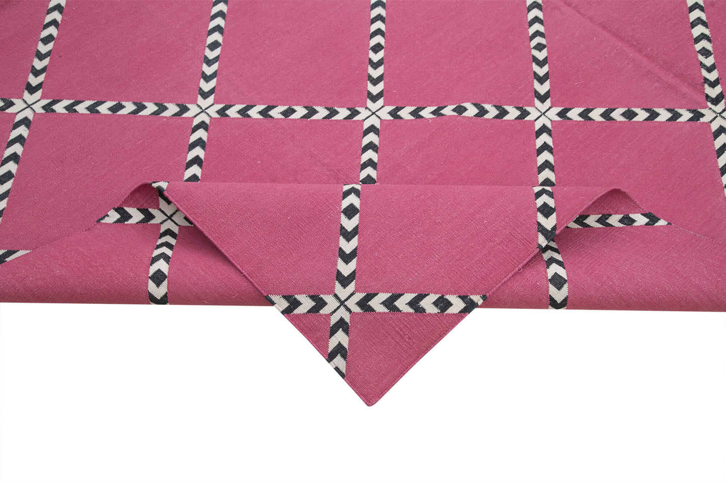 8x10 Pink Dhurrie Rug - 32577