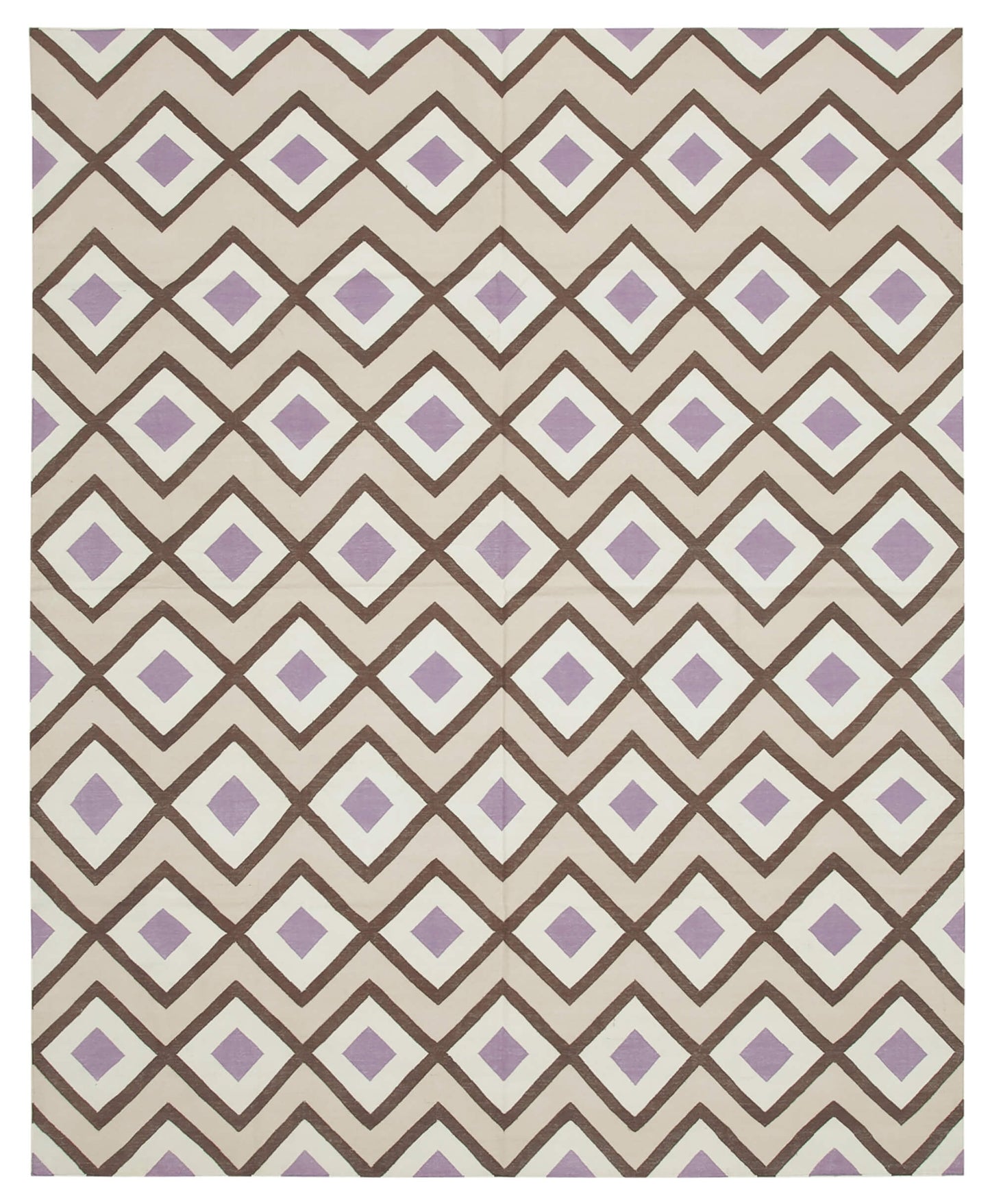 8x10 Beige Dhurrie Rug - 32578