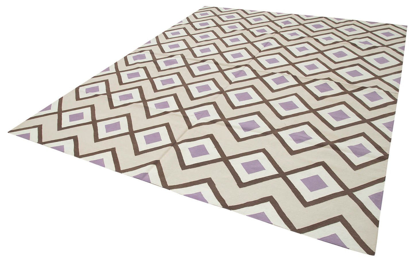 8x10 Beige Dhurrie Rug - 32578