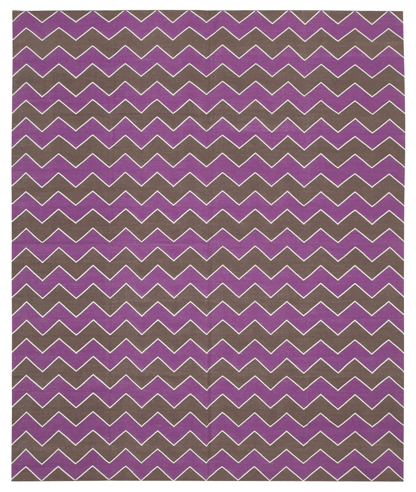 8x10 Purple Dhurrie Rug - 32579