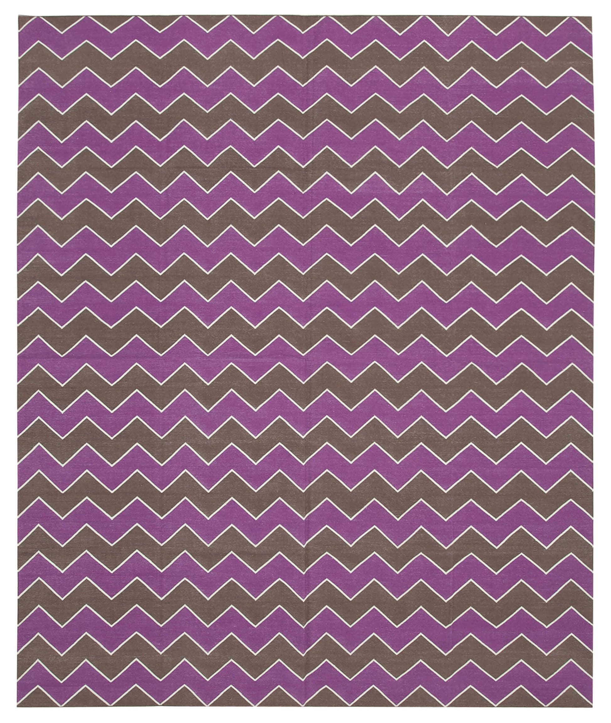 8x10 Purple Dhurrie Rug - 32579