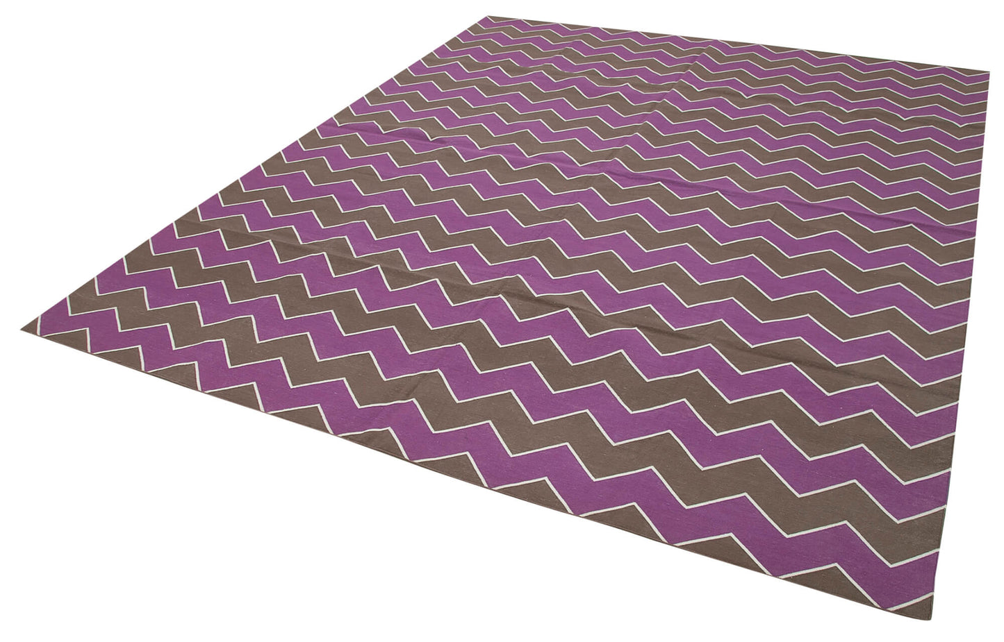 8x10 Purple Dhurrie Rug - 32579