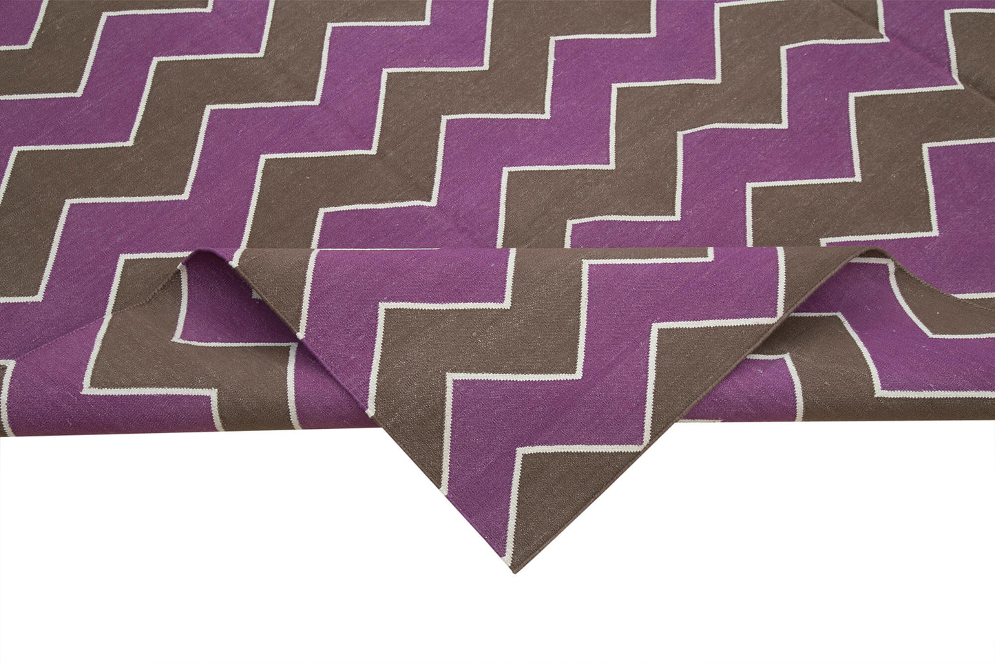 8x10 Purple Dhurrie Rug - 32579