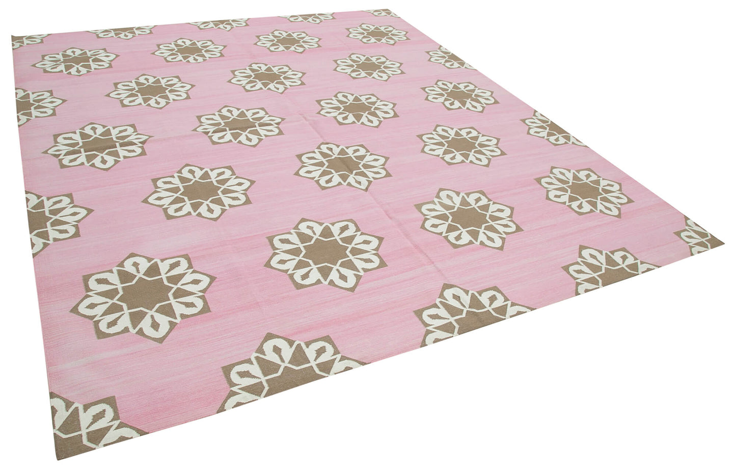 8x10 Pink Dhurrie Rug - 32580