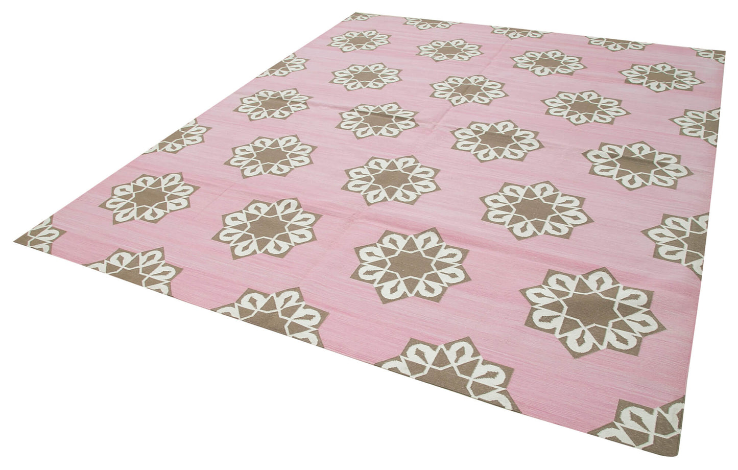 8x10 Pink Dhurrie Rug - 32580