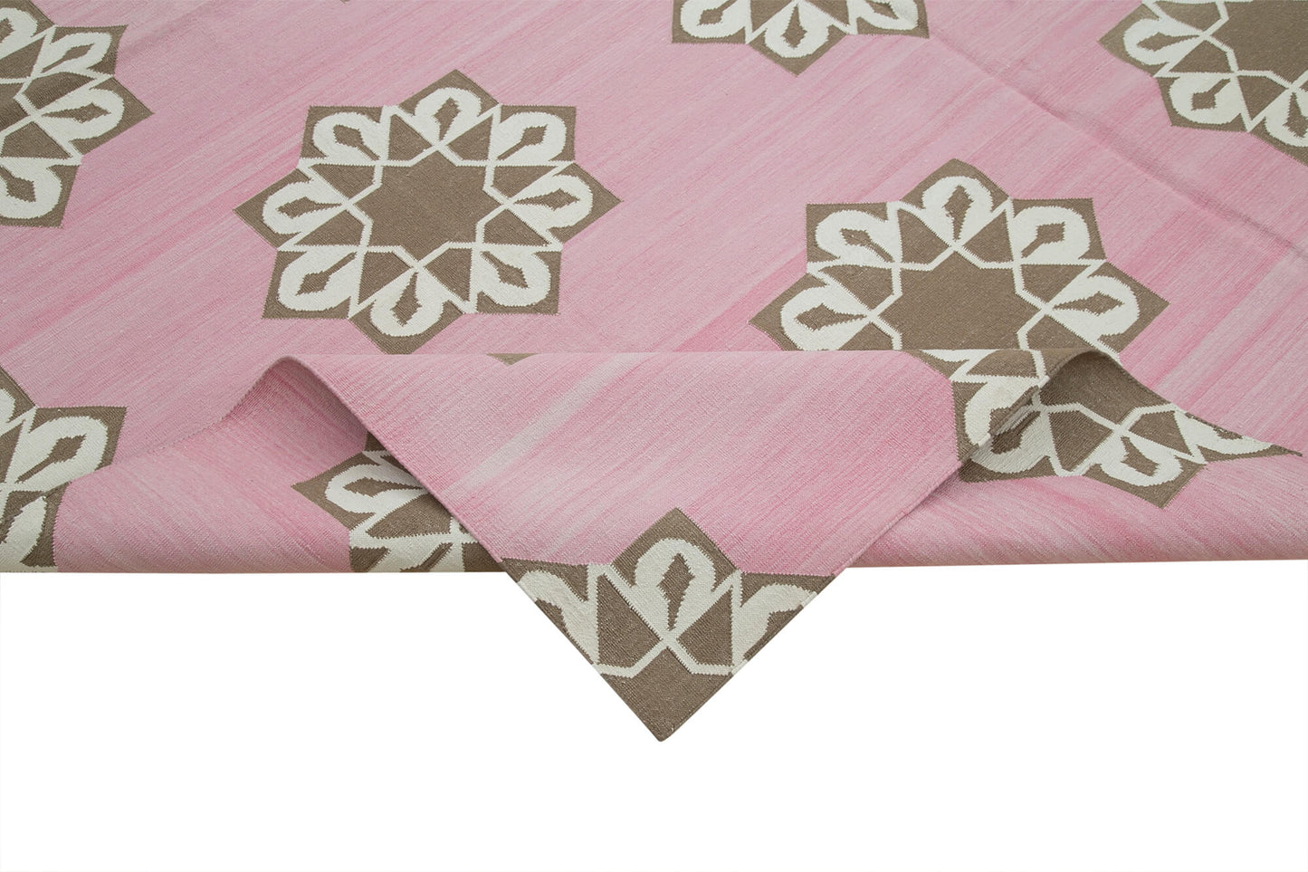 8x10 Pink Dhurrie Rug - 32580